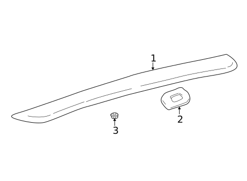 Rear Spoiler for 2001 Hyundai Accent #0
