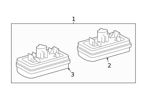 License Lamps for 2019 Toyota Land Cruiser #0
