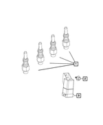 68576776AA - Electrical: Glow Plug for Ram: ProMaster 1500, ProMaster 2500, ProMaster 3500 Image