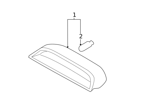 High Mounted Stop Lamp for 2006 Chevrolet Aveo #1