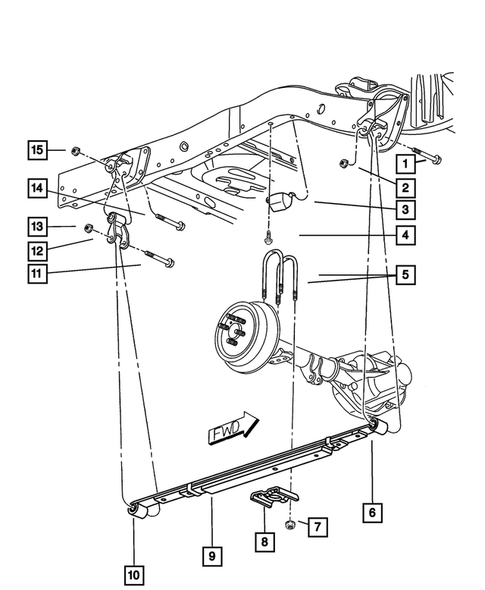 Rear Suspension for 2001 Dodge Dakota #0