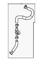 25435AT000 - Cooling System: Upper Hose for Kia: Niro Image