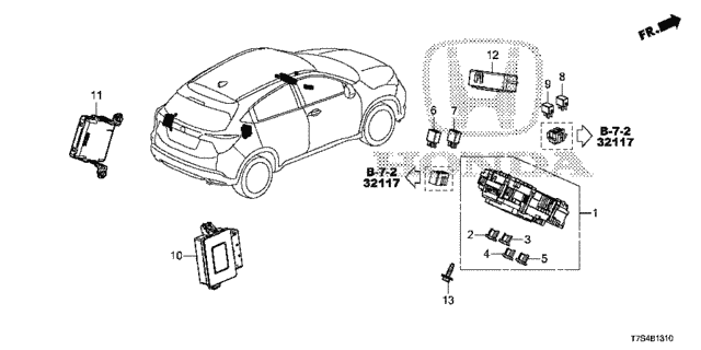 Control Unit (Cabin) (1) for 2019 Honda HR-V #0