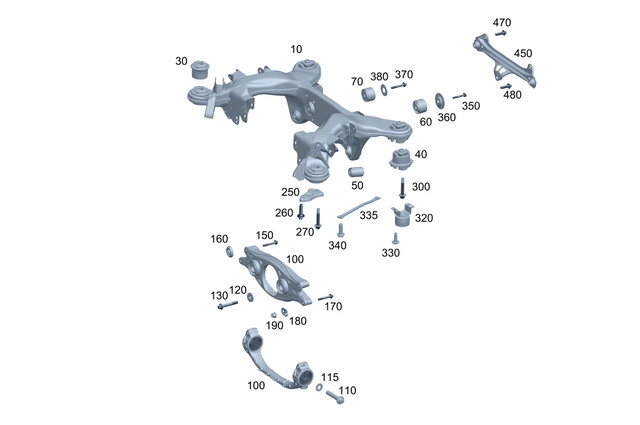 2233512700 - : Axle Sub-Frame Suspension for Mercedes-Benz Image