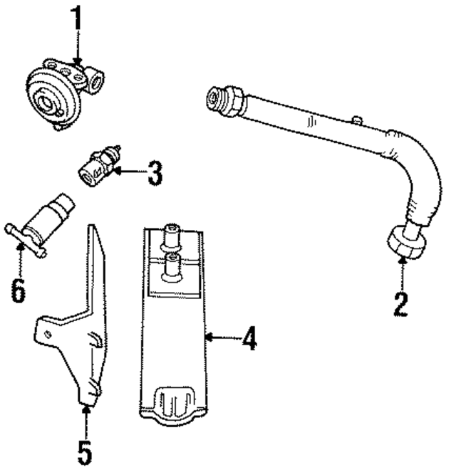 CX1125 - Emission System: Egr Valve for Ford: Aerostar, Bronco II, Escort, EXP, Explorer, F-150, F-250, F-350, Probe, Ranger, Taurus, Tempo, Thunderbird, Windstar | Lincoln: Continental | Mercury: Cougar, Lynx, Sable, Topaz Image