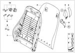 52107053918 - : Rear Panel With Net Bag for BMW Image
