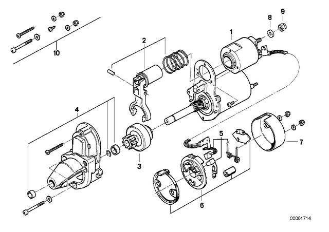 12411244611 - Engine Electrical System: Repair Kit for Starter -  for BMW-Motorrad Image