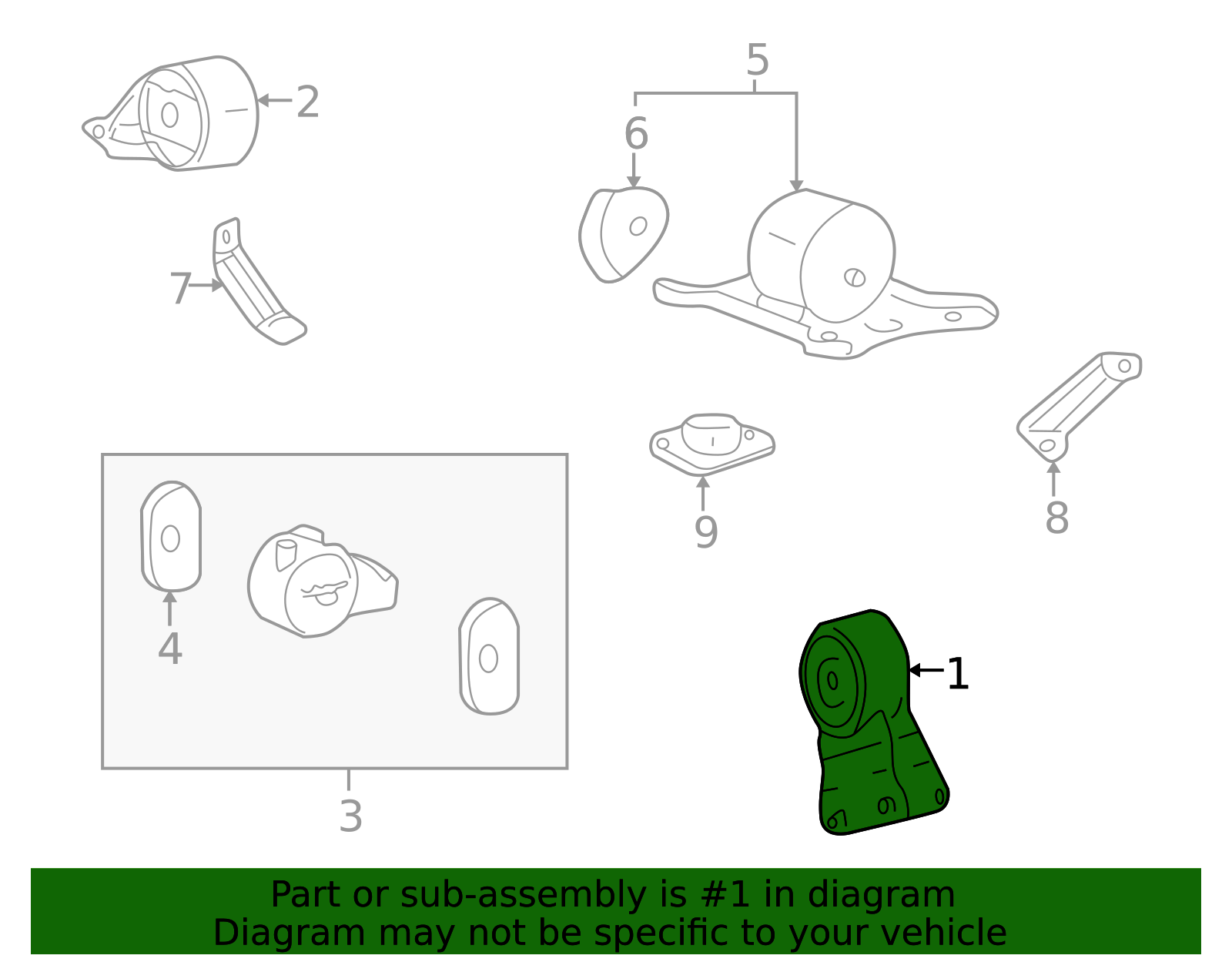 21910-38851 - Engine Mount Bracket 2001-2006 Kia Optima | Kia.Parts Store