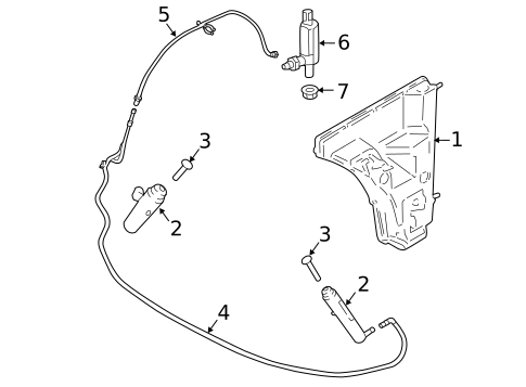 Washer Components for 2020 Porsche Panamera #0