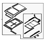 816002W510OM - Body: Sunroof Assembly for Hyundai: Santa Fe Sport Image