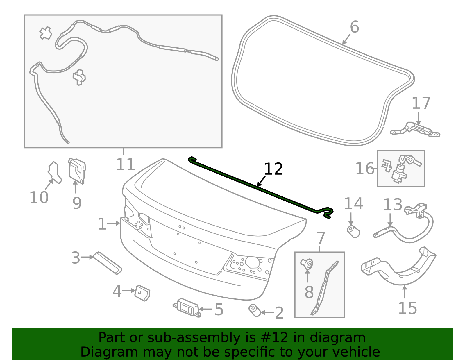 2015-2020 Acura TLX Torsion Rod 74872-TZ3-A00 | OEM Parts Online