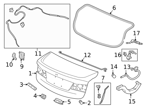 Trunk for 2017 Acura TLX #2