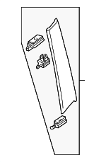 T00150F10E - Body: Pillar Molding for Mazda Image
