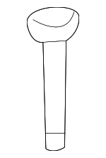 15883312 - Body: Headrest Guide for Chevrolet: Cobalt | Pontiac: G5 Image