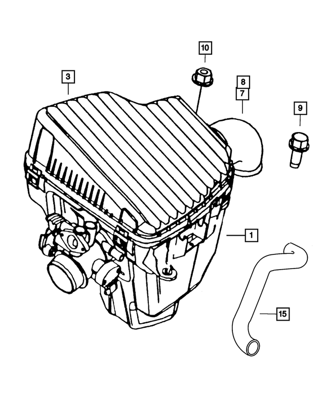 4891021AA - Fuel: Air Cleaner Cover for Mopar Image image