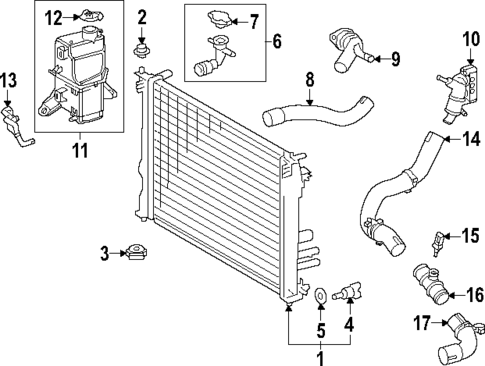 Radiator & Components for 2025 Toyota Crown #0