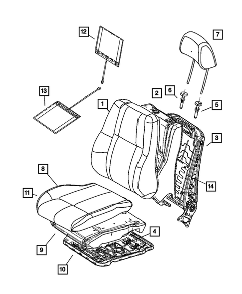 Front Seats and Attaching Parts for 2006 Jeep Grand Cherokee #0