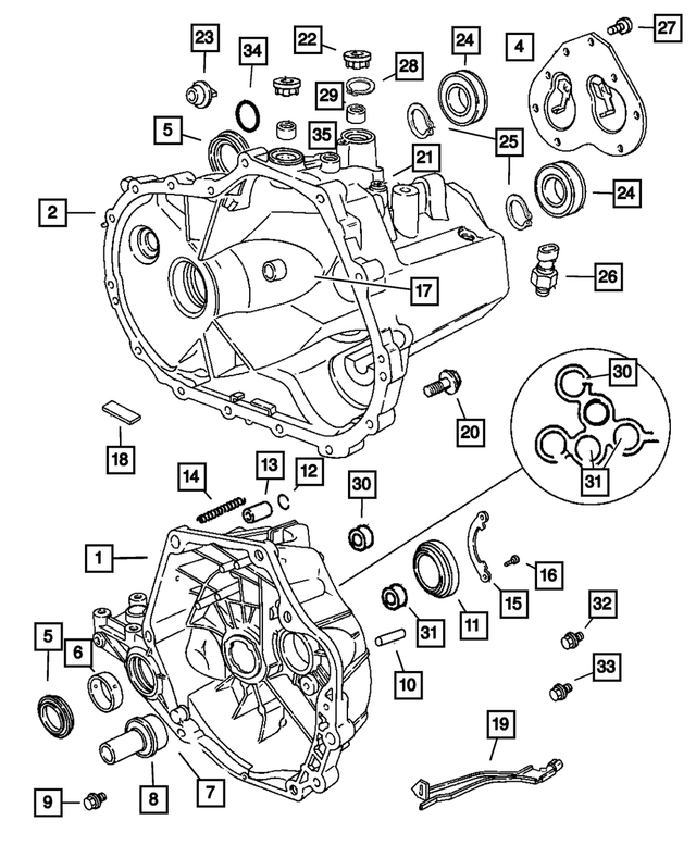 « 68026543AA – NVG Manual Transaxle 5 Speed : Transmission Carter pour Mopar Image »