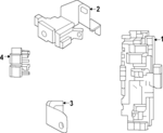 243176GP0A - : Junction Block Upper Bracket for Nissan: Z Image