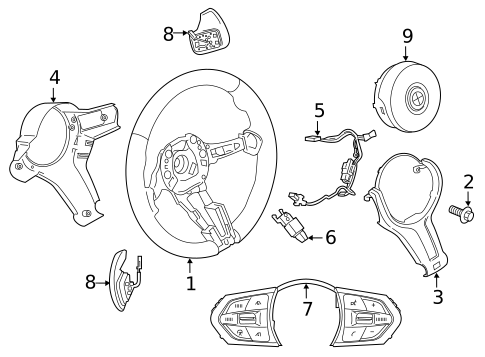 Steering Wheel & Trim for 2016 BMW M2 #0