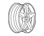 9596655 - Suspension: Wheel, Alloy for Pontiac: G6 | Saturn: Aura Image
