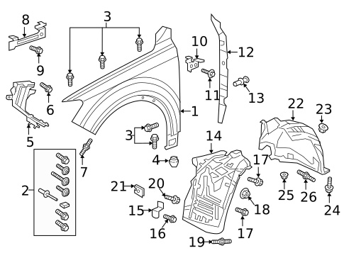 Fender & Components for 2022 Audi RS Q8 #0