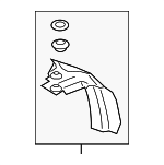 86815K4000 - Body: Fender Liner for Hyundai: Kona Electric Image