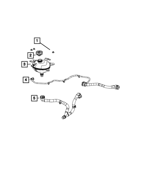 Engine Coolant Reservoir (Bottle) for 2026 Jeep Cherokee #1