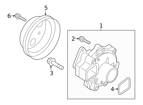 Water Pump for 2020 Toyota Yaris #0