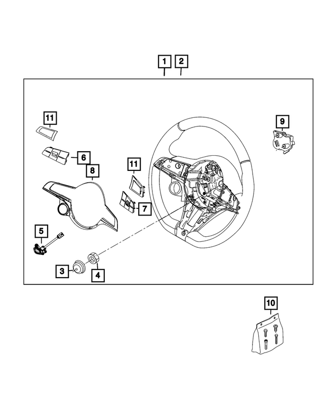 « 7XD65LXHAA –  : Direction Volant pour Mopar Image »