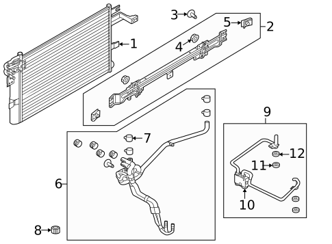 Trans Oil Cooler for 2013 Ford Police Interceptor Utility #0