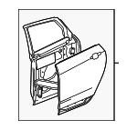 23274200 - Body: Door Shell for Cadillac: SRX Image