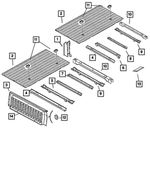 68141709AA - Body Sheet Metal Except Doors: Rear Box Crossmember for Mopar Image