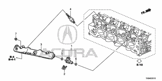 Fuel Injector (2.0L) for 2015 Acura ILX #0