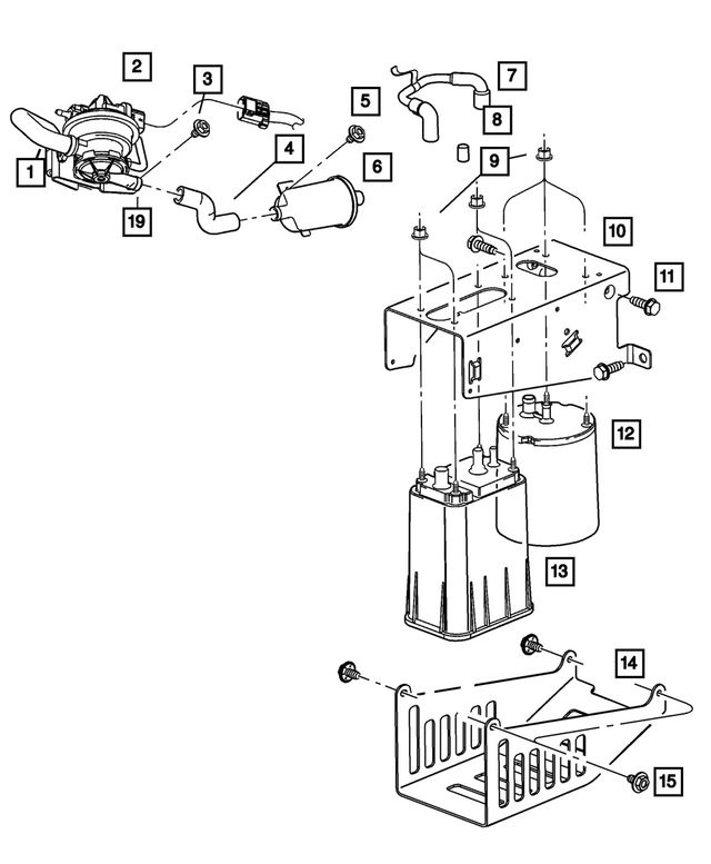 3820667 - Emission Systems: Vapor Canister Cap for Mopar Image image