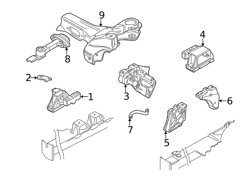 Engine & Trans Mounting for 2000 Volkswagen Beetle #0