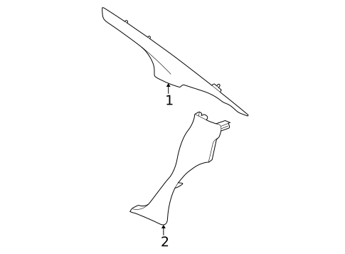 Interior Trim - Quarter Panels for 1998 Dodge Intrepid #0