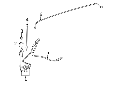 Antenna & Radio for 2001 Toyota Highlander #0