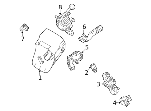 Switches, Solenoids & Actuators for 2010 Ford Flex #0