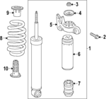26511981 - : Shock Absorber for Buick: Enclave | Chevrolet: Traverse | GMC: Acadia Image