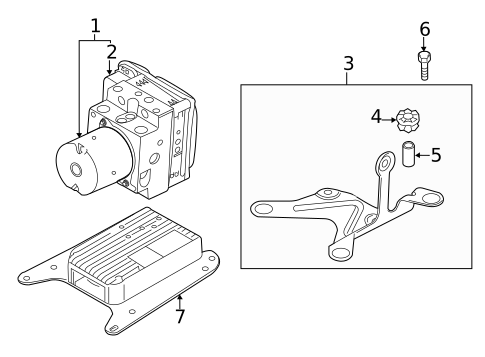 ABS Components for 2015 BMW 750Li #1
