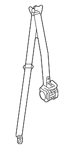 733700C100D1 - : Lap &amp; Shoulder Belt for Toyota Image