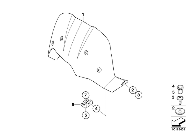 77338561755 - : Windshield, High, Tinted - H=220mm for BMW-Motorrad Image