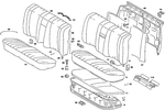 1269204721 - Rear Seat Bench: Seat Cushion for Mercedes-Benz Image