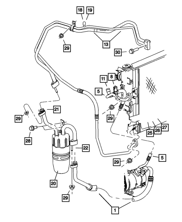 5161786AA - Air Conditioners and Heaters: A/c Charge Valve Cap for Mopar Image