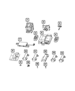 68159217AJ - Electrical: Integrated Key Fob Transmitter for Mopar Image