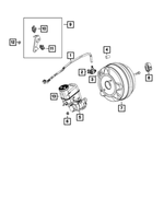 68254678AA - : Brake Booster Vacuum Hose for Mopar Image
