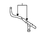 GJA8970AE - Body: Washer Hose for Jaguar Image