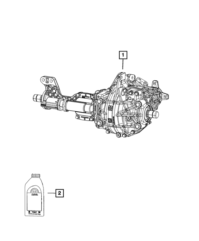 68602373AC - Differential and Drive Line: Front Complete Axle Assembly for Mopar Image