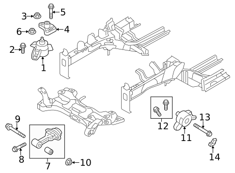 Engine & Trans Mounting for 2012 Hyundai Elantra #0